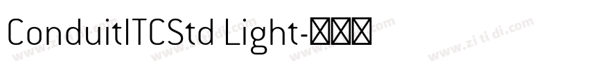 ConduitITCStd Light字体转换